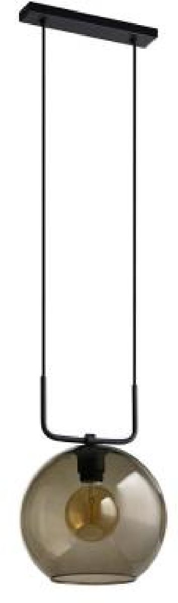 Nowodvorski Lighting Monaco lampa wisząca 1x60W czarny/szkło przydymione 9364