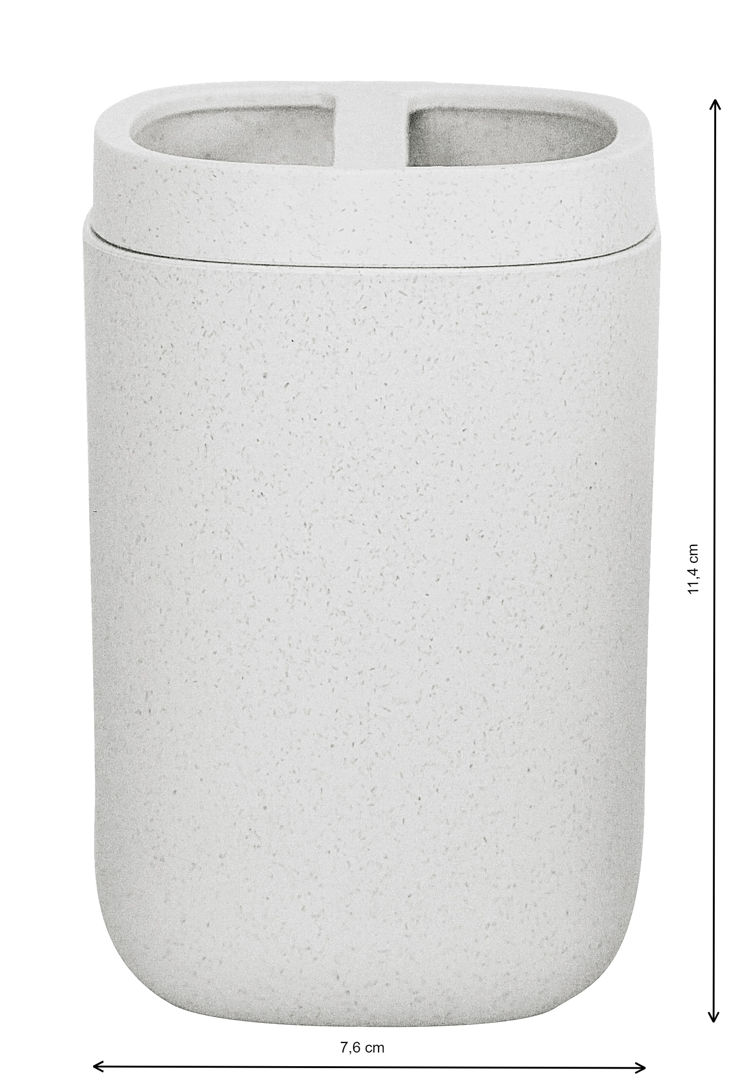 Kleine Wolke Belgrano kubek na szczoteczki z separatorem foggy grey 8614913851