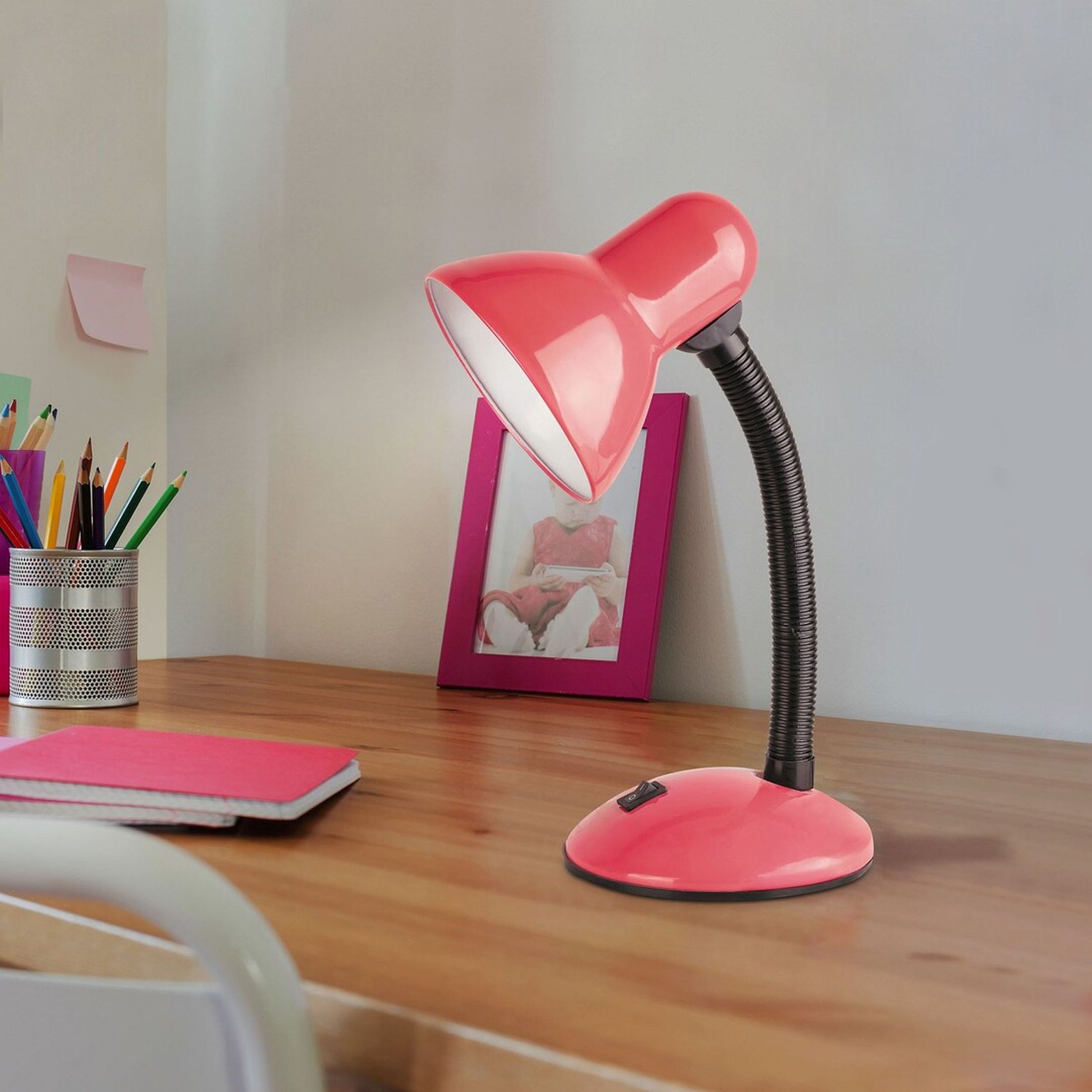 Rabalux Dylan lampa biurkowa 1x40W różowy 4172