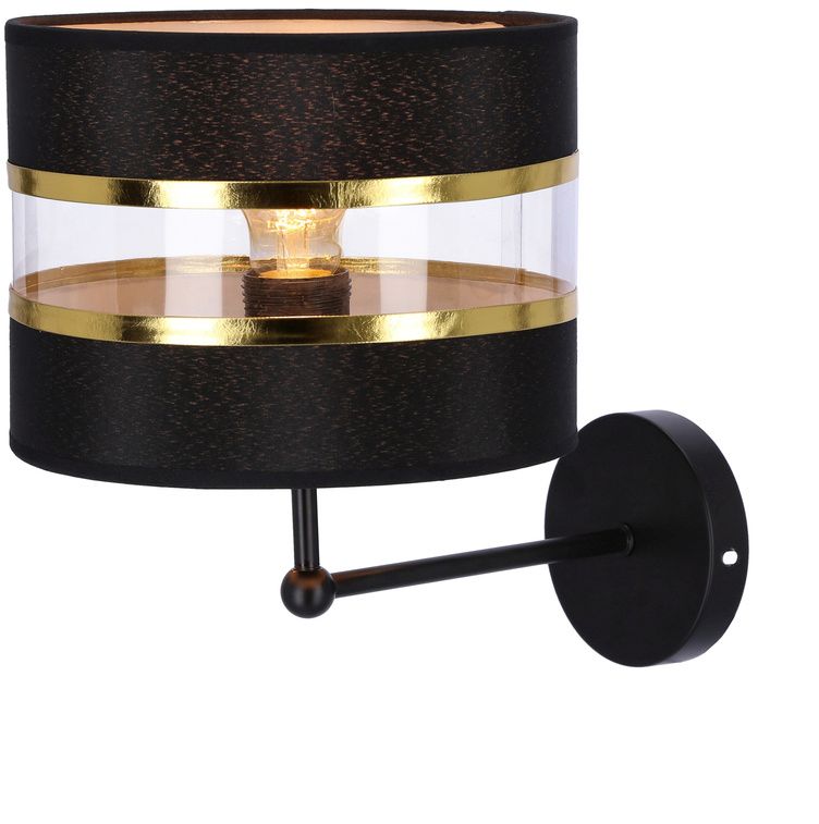 Candellux Andy kinkiet 1x40W czarny/złoty 21-06134