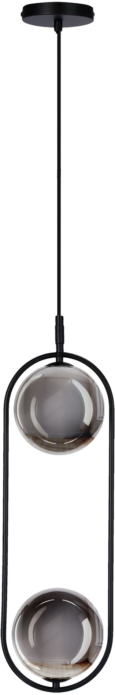 Candellux Cordel lampa wisząca 2x28 W grafitowa 32-44051