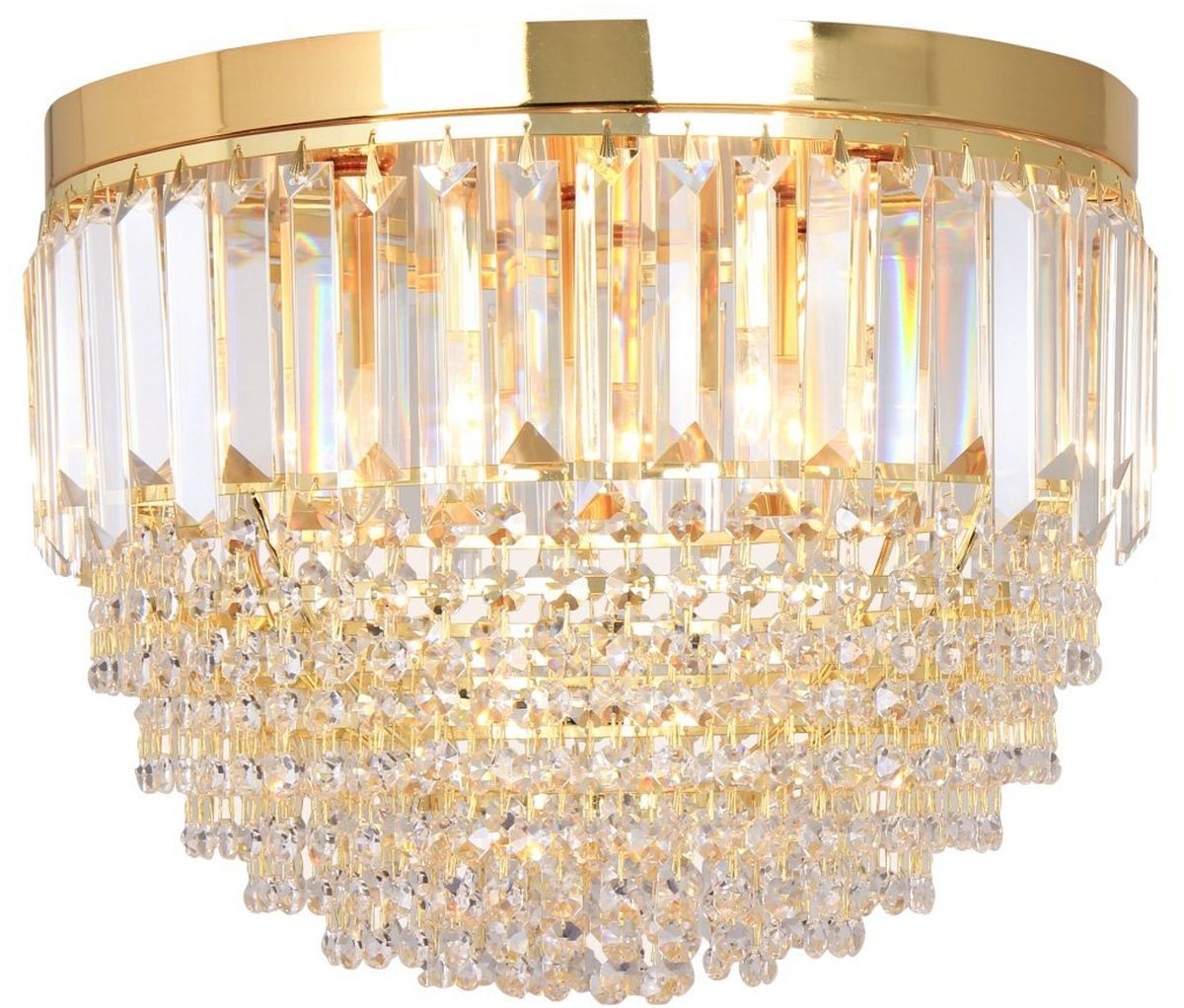 Zuma Line Charlotte lampa podsufitowa 5x40W złoty/przezroczysty FC19003/5
