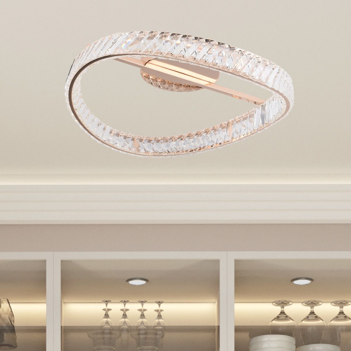 Zuma Line Gano lampa podsufitowa 1x36 W przezroczysta MX3317-1-3GT