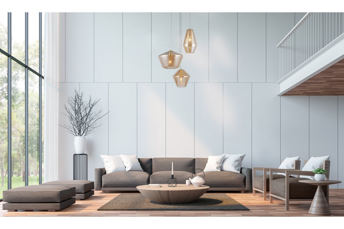 GTV Lime lampa wisząca 3x40 W złota OS-LIME3P-40-DEC
