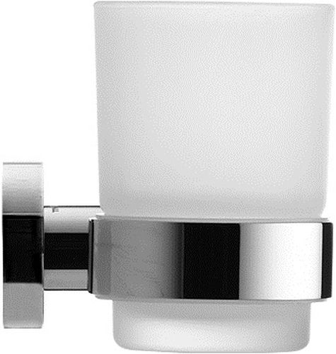 Duravit D-Code kubek do mycia zębów z uchwytem ściennym prawy szkło matowe/chrom 0099201000