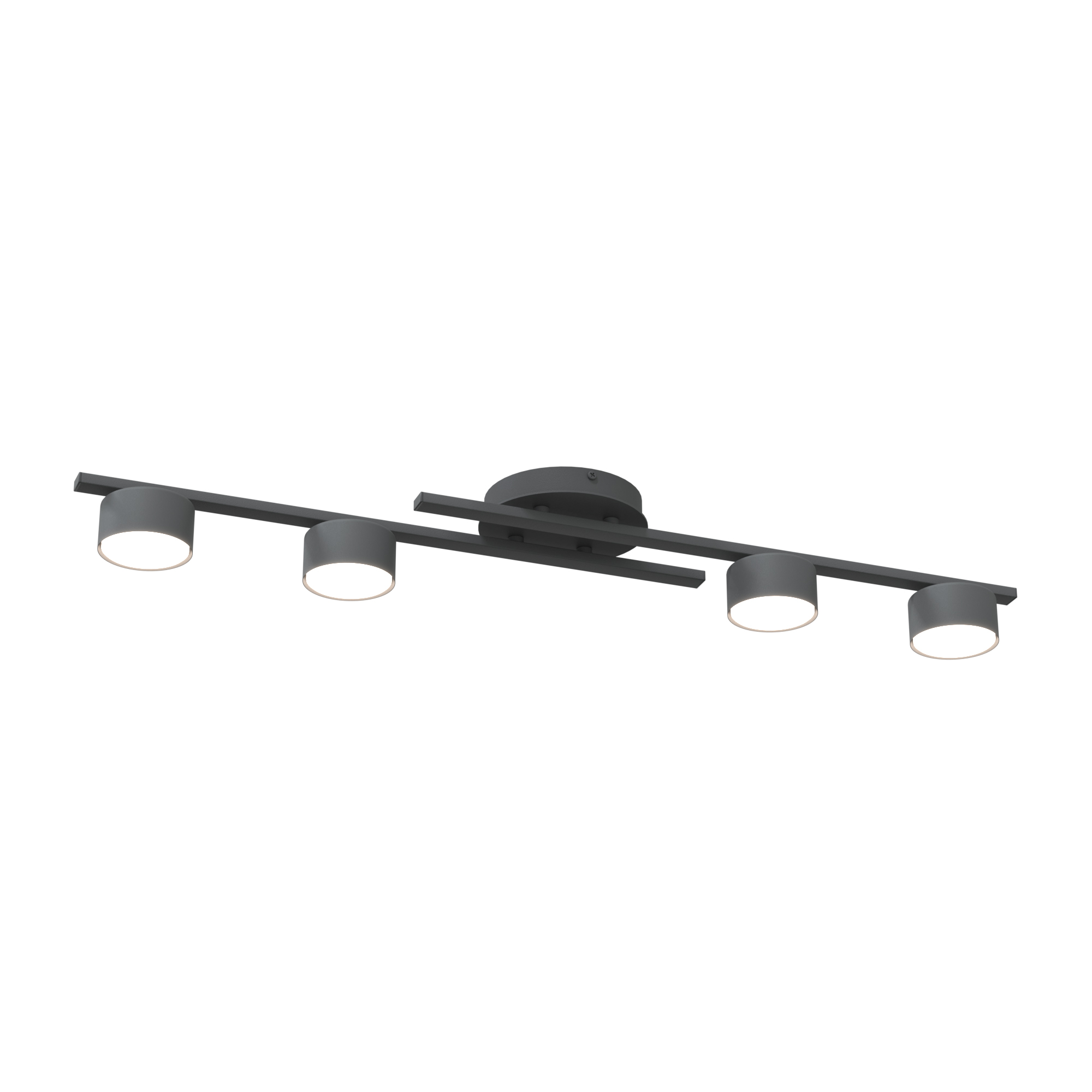 Emibig Fragment lampa podsufitowa 4x12 W czarna 1417/4