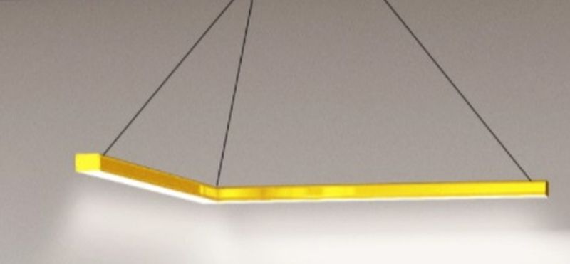 zoomLED Elka L lampa wisząca 1x52W żółta
