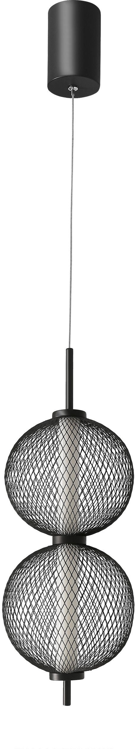 Candellux Puma lampa wisząca 10 W czarna 32-35356