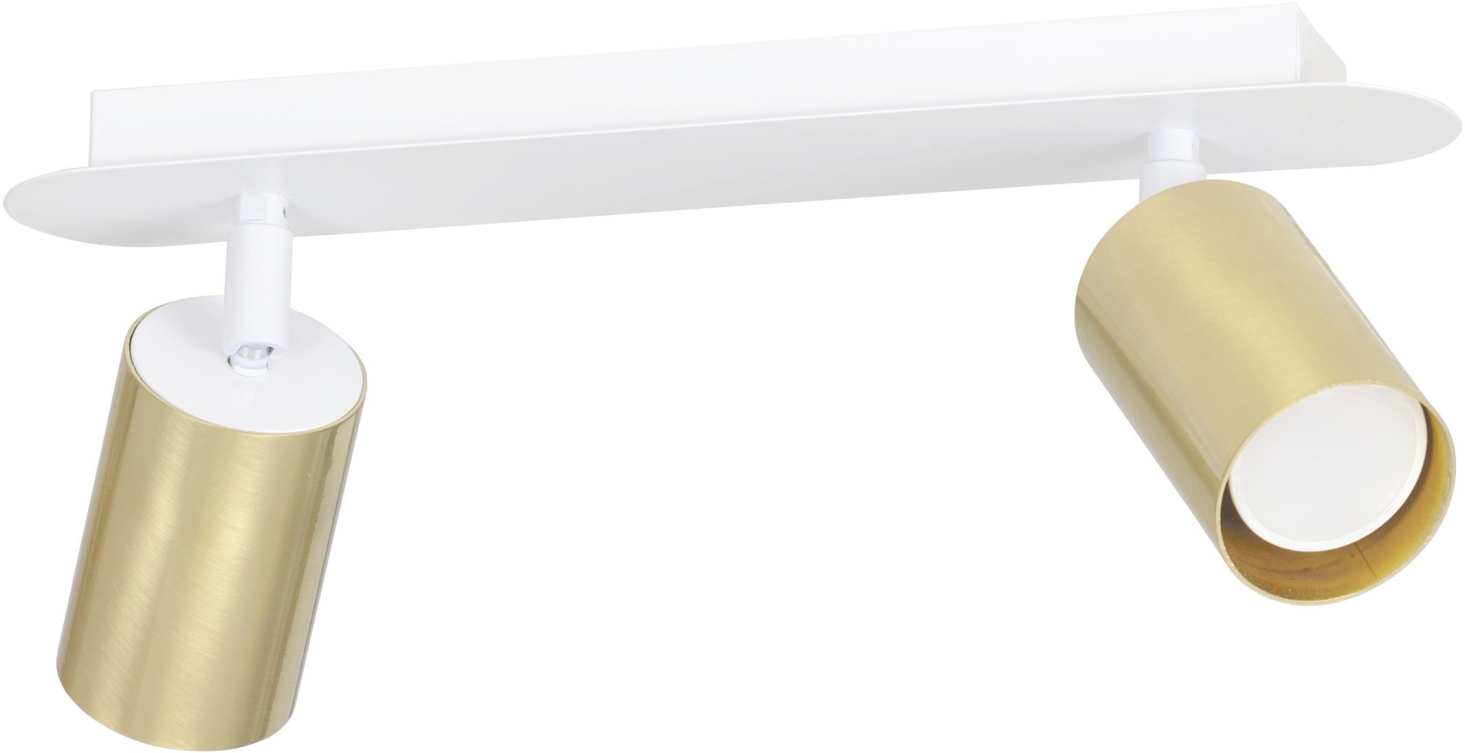 Emibig Zen lampa podsufitowa 2x8 W biała-złota 623/2