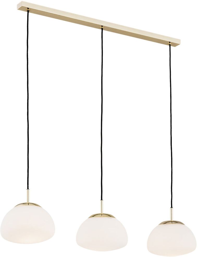 Argon Trini lampa wisząca 3x15W opal mat/mosiądz 1494