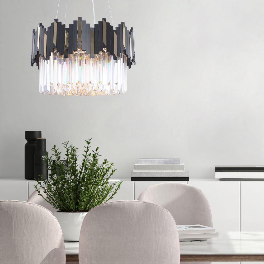Zuma Line Rotta lampa wisząca 6x40 W czarny/złoty 2200018M