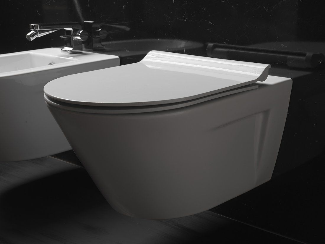 GSI Norm miska wisząca bez kołnierza Swirlflush ExtraGlaze biała 861511