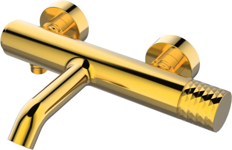 Sea-Horse Ove Gold bateria wannowo-prysznicowa ścienna złoty połysk BJV303G