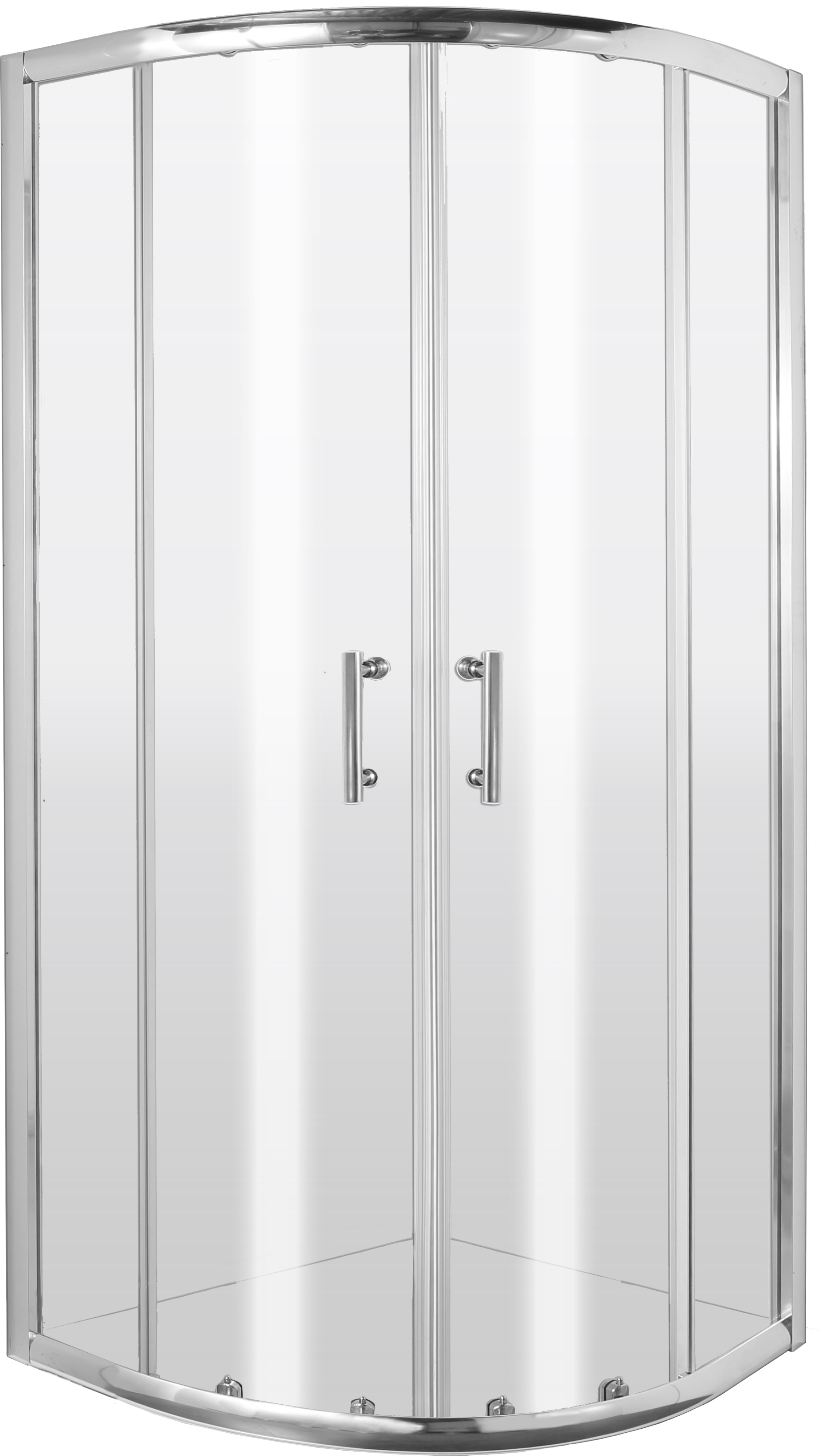 Deante Jasmin Plus kabina prysznicowa 80x80 cm półokrągła chrom/szkło przezroczyste KTJ052P - Wysyłka w 24h