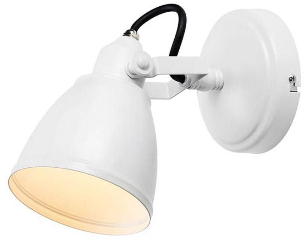 Markslöjd Fjällbacka kinkiet 1x20W biały 108084