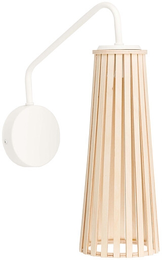 Nowodvorski Lighting Dover kinkiet 1x10 W biały-drewno 9261