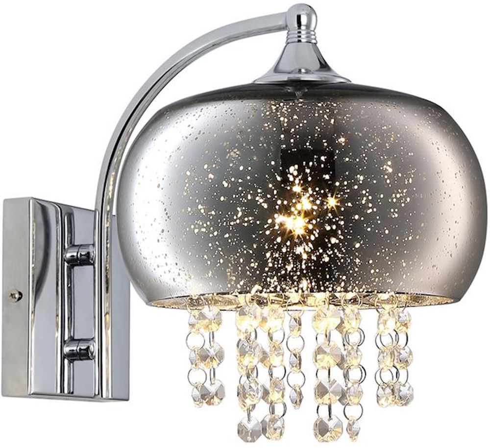 Milagro Starlight kinkiet 1x40W chrom/kryształ ML3786
