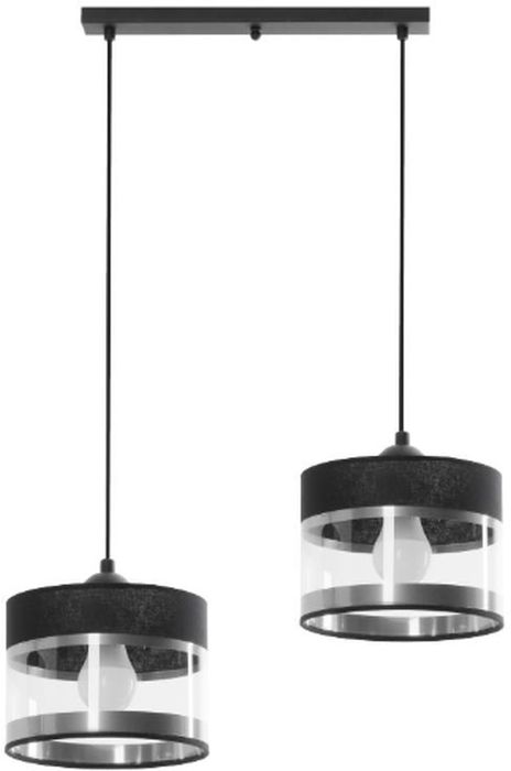 Lampex Leone lampa wisząca 2x40W czarna 854/2L - Wysyłka w 24h