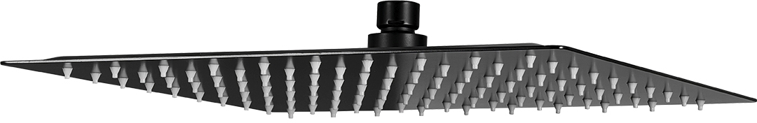 Laveo Kvadrato deszczownica 30 cm kwadratowa czarna NLQ7D2S