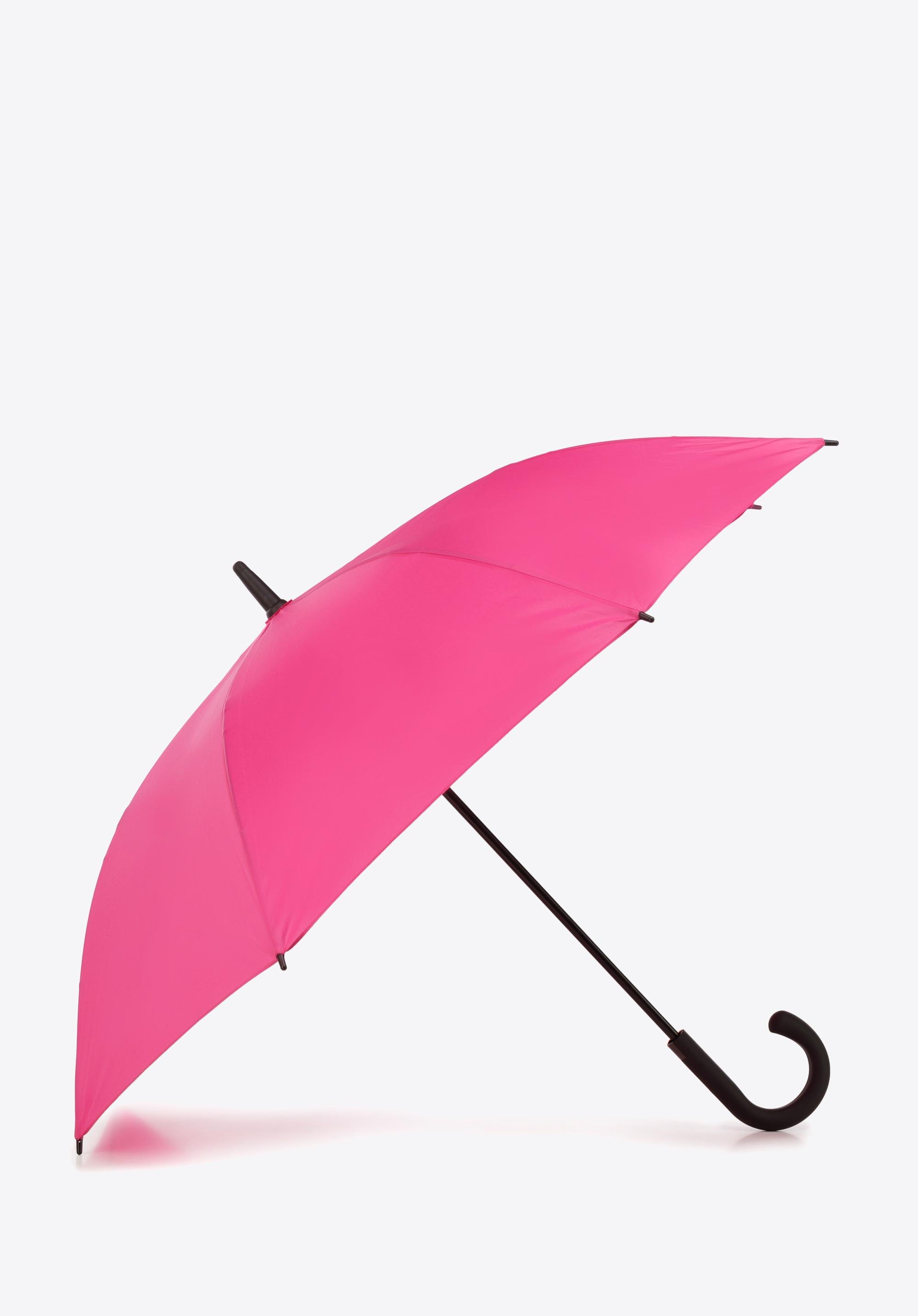 Parasol półautomatyczny klasyczny różowy