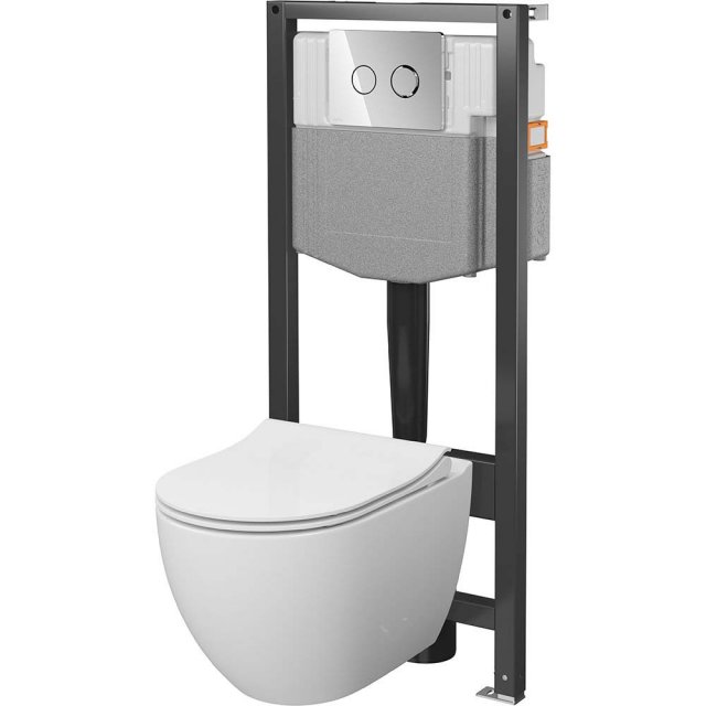 CERSANIT Zestaw podtynkowy GARDA SYSTEM 50 pneumatyczny, miska, deska