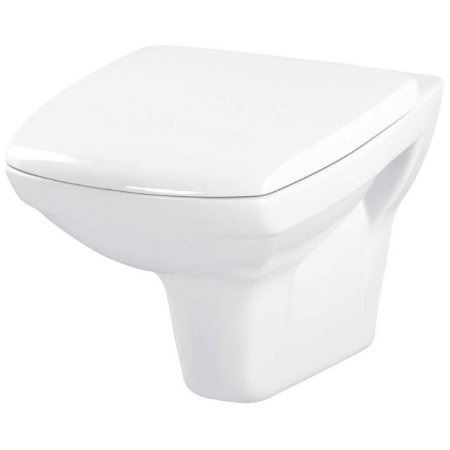 CERSANIT Miska WC podwieszana CARINA NEW CleanOn prostokątna bez desk