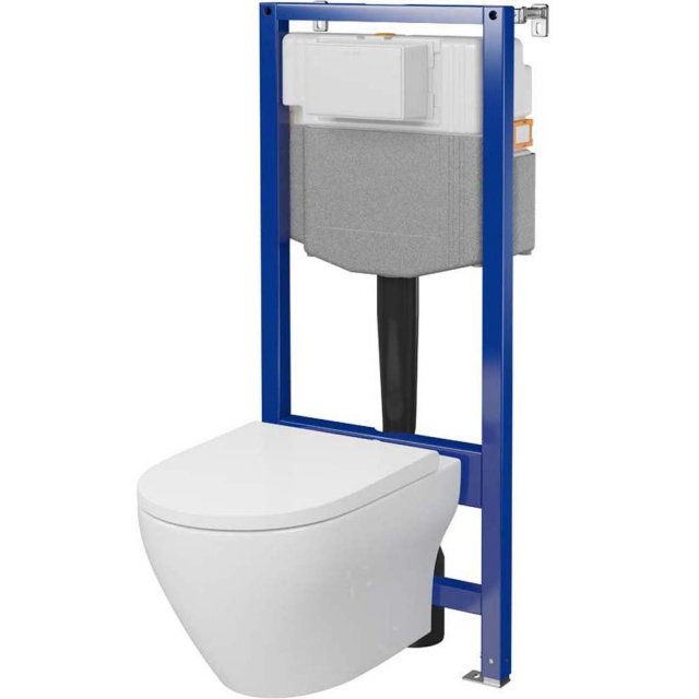 CERSANIT Zestaw podtynkowy AQUA 50 mechaniczny, miska LARGA PRO OV, d
