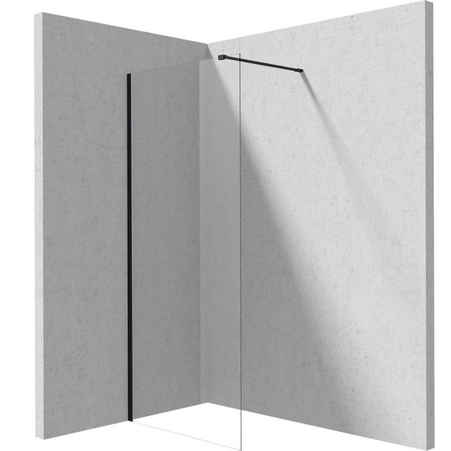 DEANTE Ścianka prysznicowa PRIZMA walk-in 120x195 nero KTJ_N32P