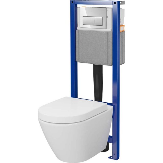 MITO Zestaw podtynkowy MESTO OVAL SYSTEM 40 mechaniczny z miską, desk