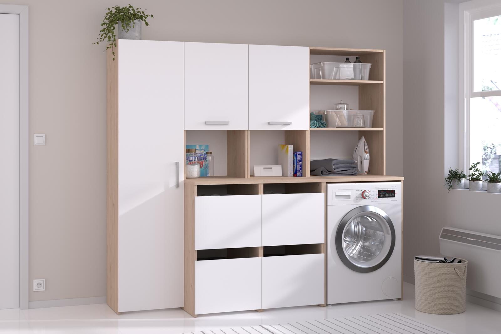 Meble łazienkowe w zestawie Laundry twin
