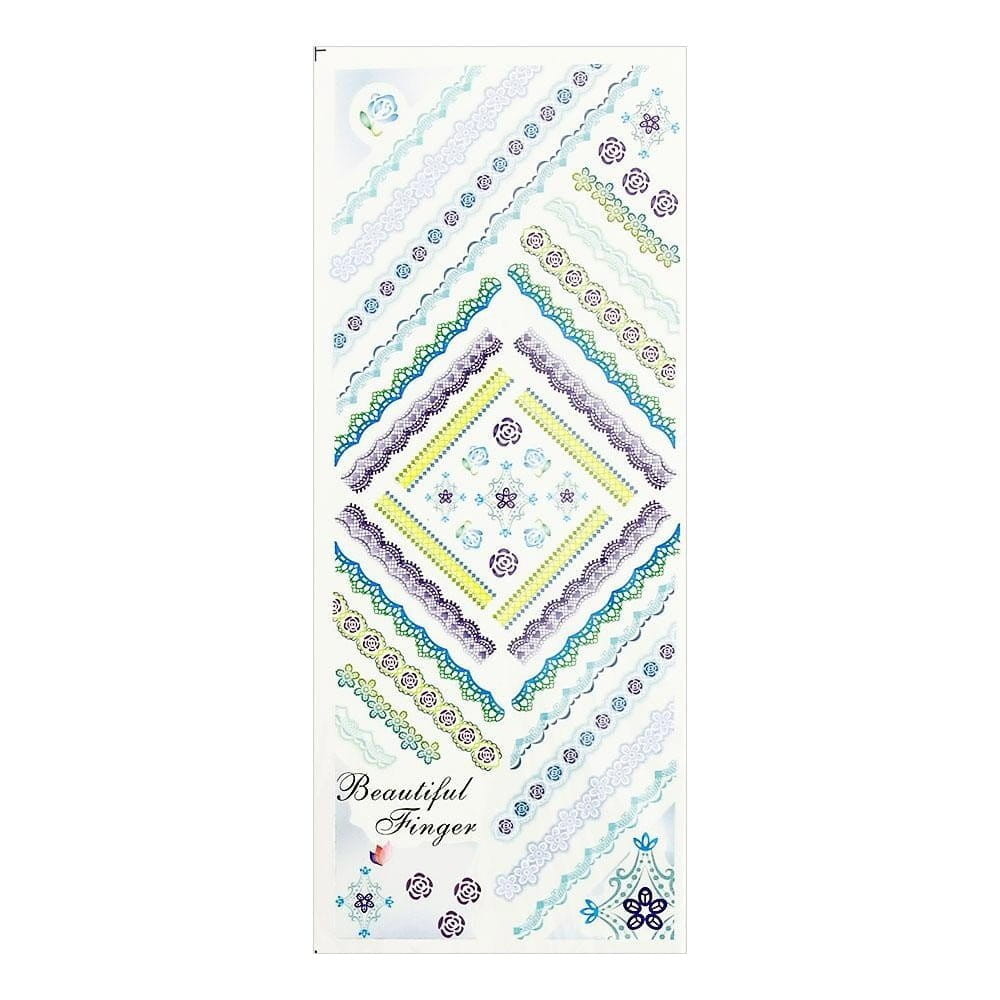 Naklejki wodne do paznokci - duży arkusz 12,7 x 5,5cm hot 161