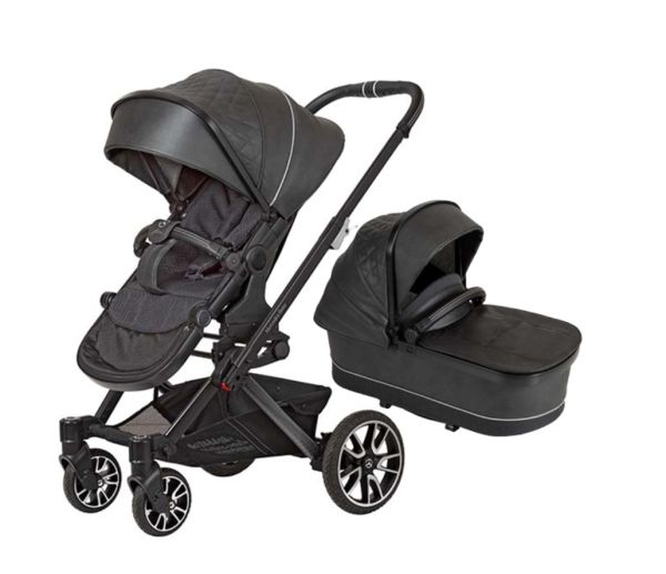 Hartan z kolekcji 2023 Mercedes-Benz - wózek głęboko-spacerowy z gondolą Falt-937 Magma Grey