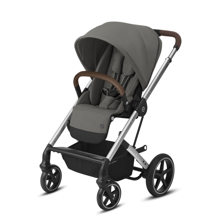 Cybex, Balios S-Lux - wózek głęboko-spacerowy-Soho Grey-Stelaż Silver