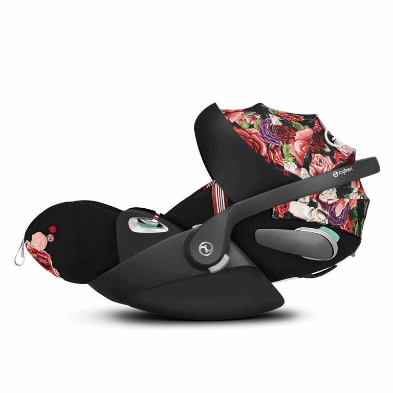 Cybex Cloud Z2 i-Size Premium Collection - fotelik samochodowy dla dzieci od 45 do 87 cm wzrostu, do 13 kg-Spring Blossom Dark