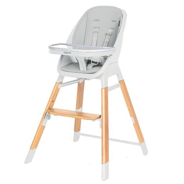 Espiro Sense - krzesełko do karmienia 4 w 1-27 White Gray