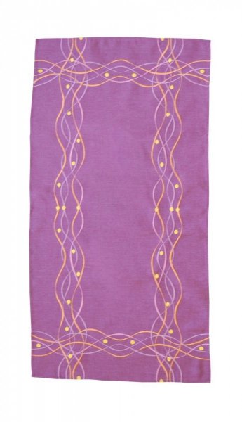 Obrus Haftowany Bruna 58-1 150x300 cm kolor: fioletowy
