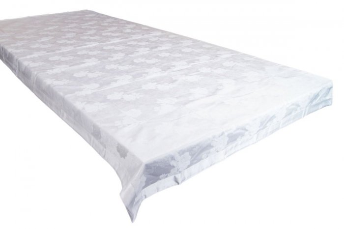 Obrus teflonowy rozmiar 140x350 wzór biały (239)