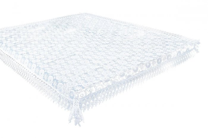 Obrus Gipiura KALIPSO rozm 85x85 kolor: biały