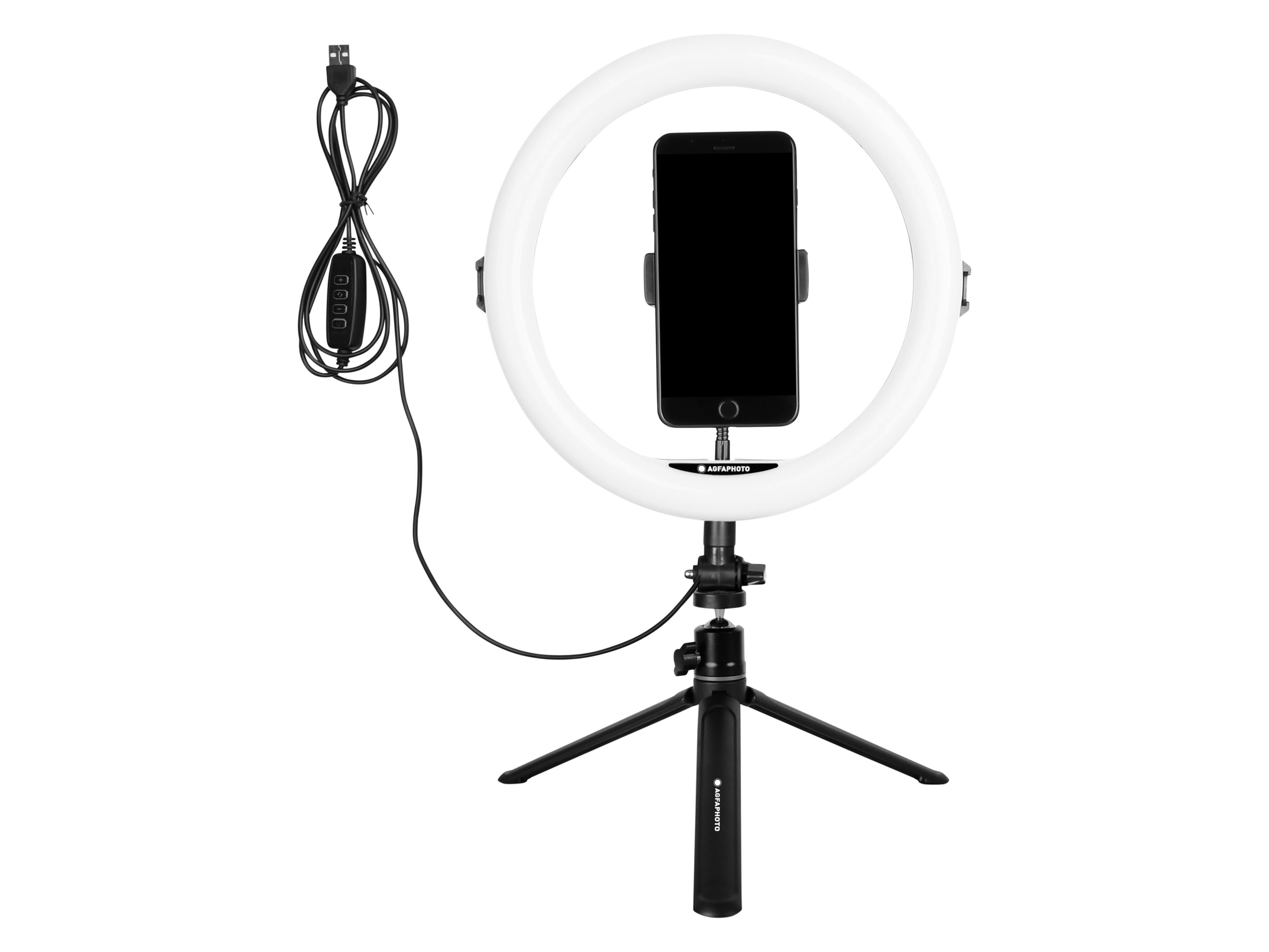 Agfaphoto Lampa pierścieniowa ze statywem Realiview ARL 11, 28 cm
