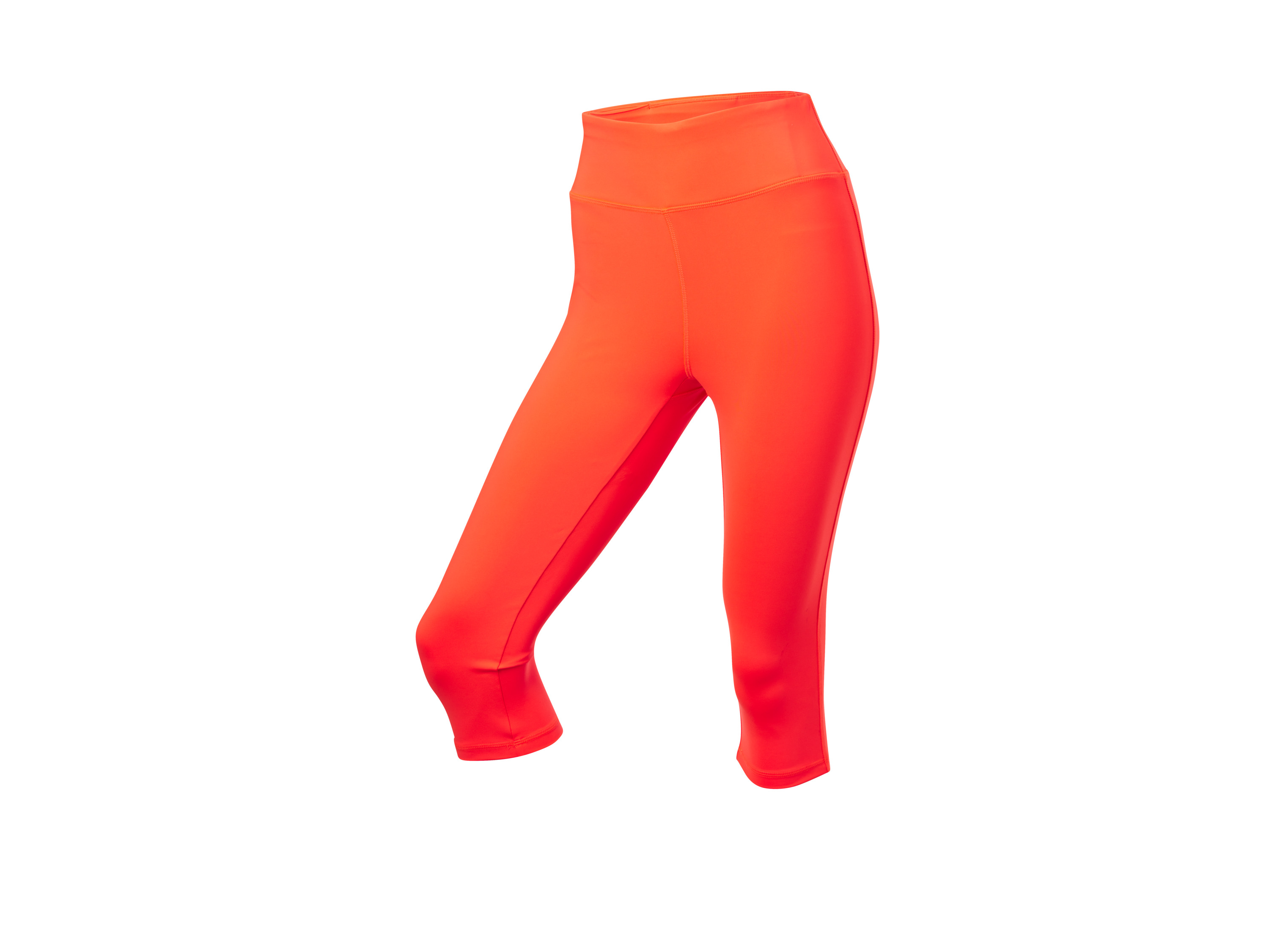 Crivit Legginsy funkcyjne 3/4 damskie Pomarańczowy, M40/42