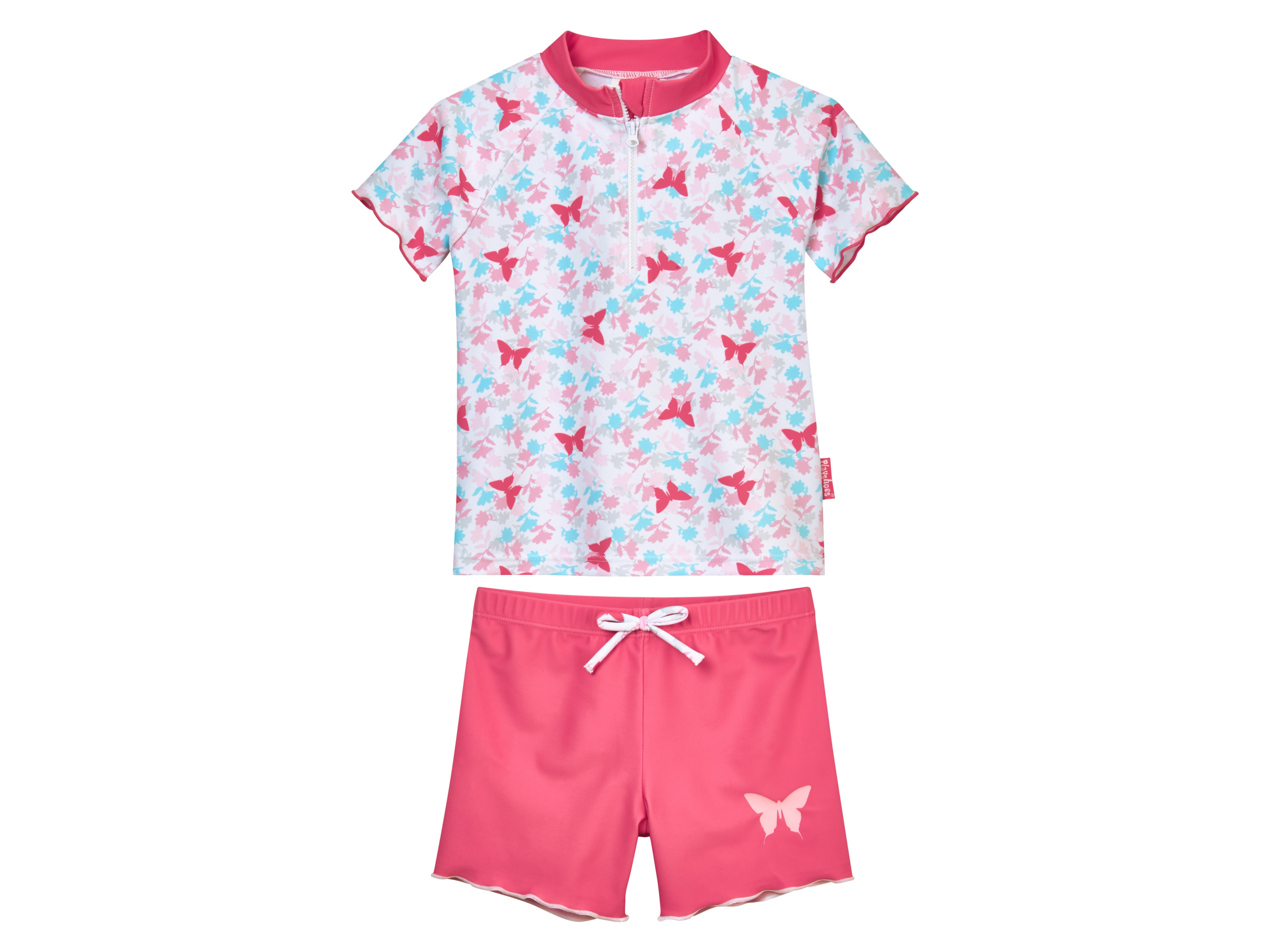 Playshoes Zestaw kąpielowy dla niemowląt/małych dzieci, 2-częściowy, z filtrem UV Motyl, 98 - 104