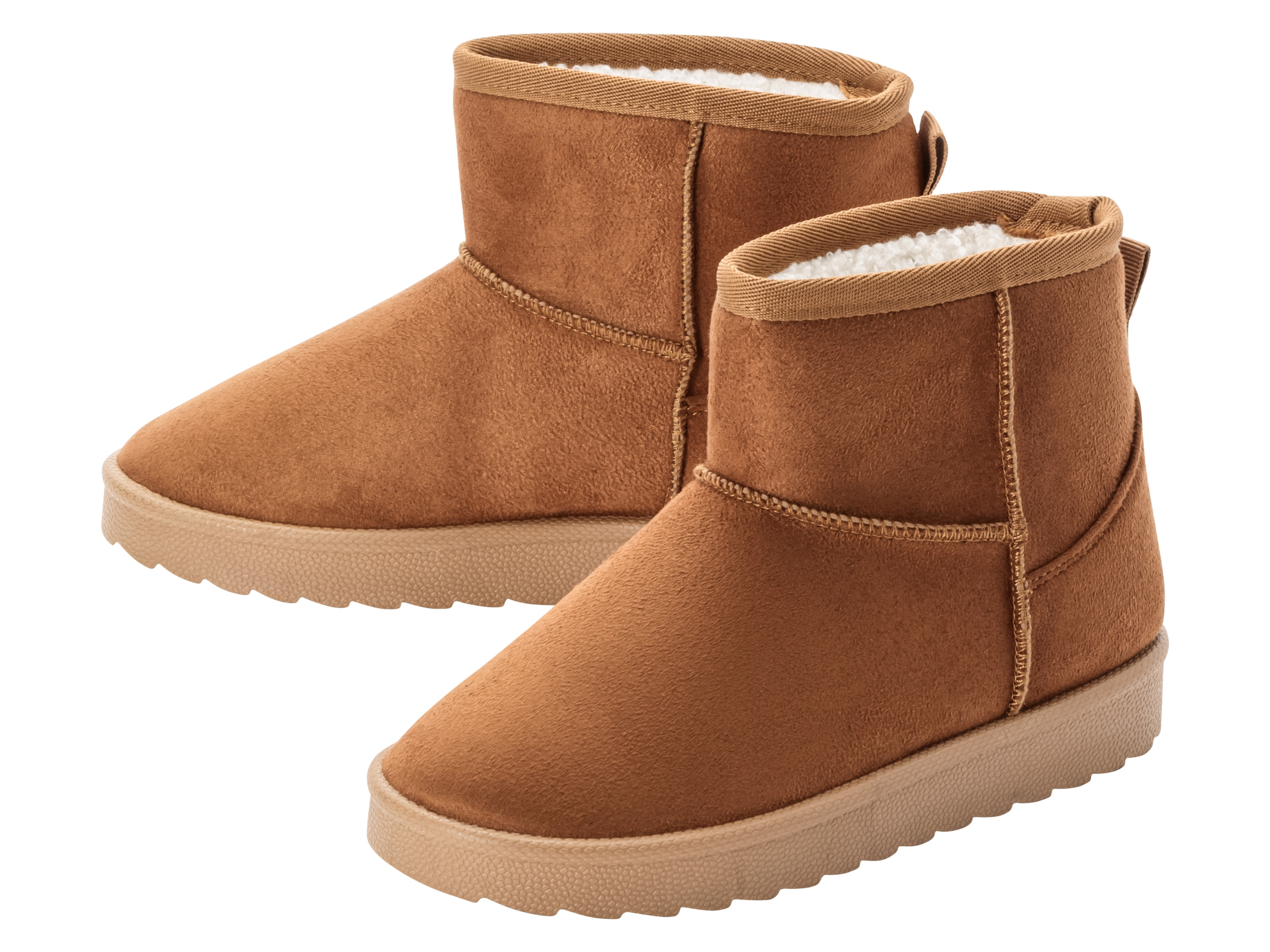pepperts! Buty zimowe dziecięce z imitacji zamszu 32, Brązowy
