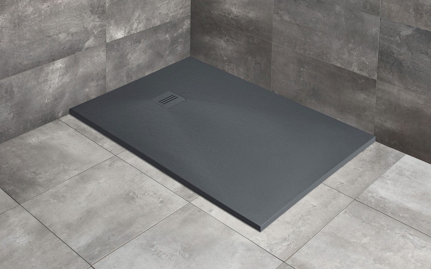Darmowa Dostawa - Brodzik prostokątny 180x100 cm antracyt Radaway Kyntos F HKF18010064