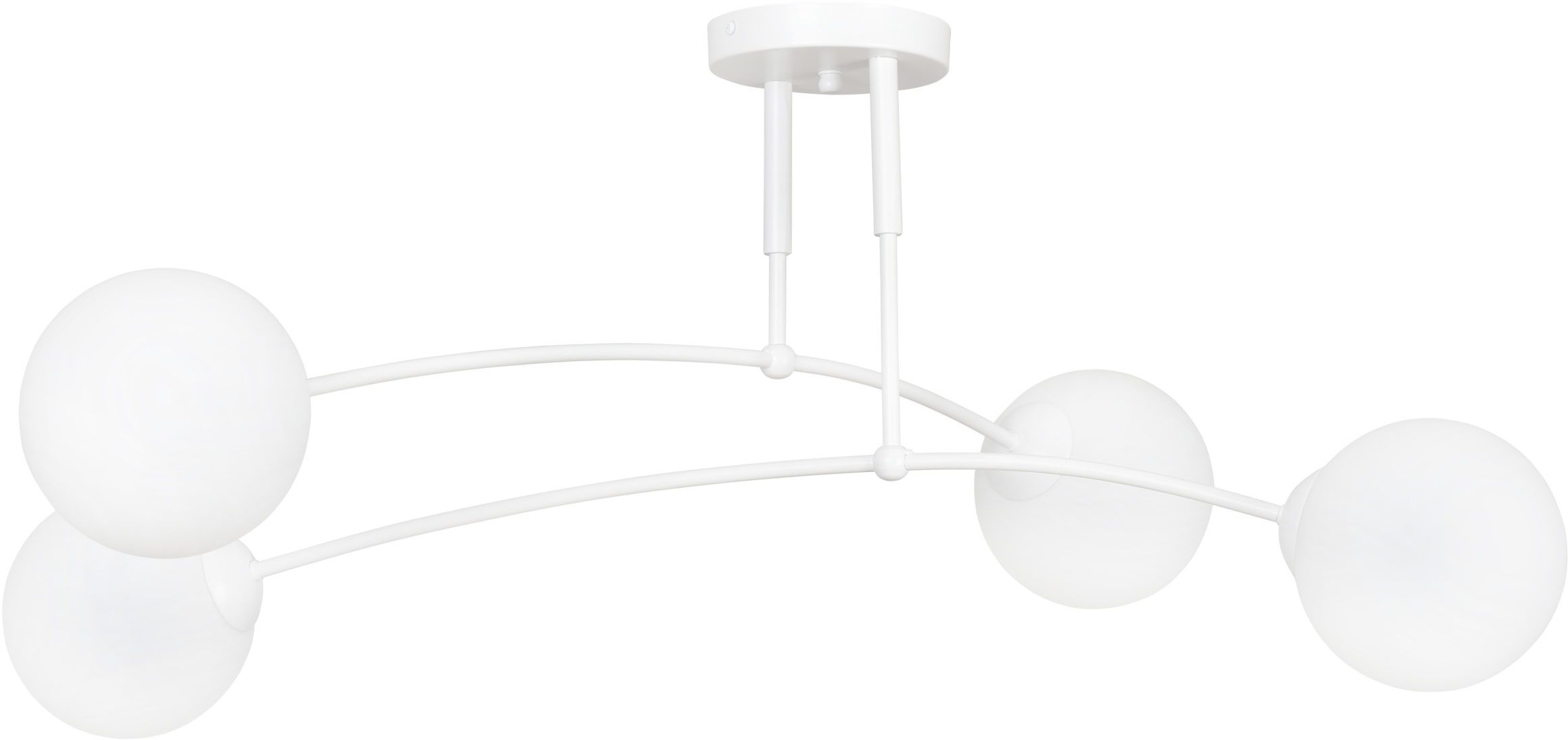 Darmowa Dostawa - Lampa podsufitowa 4x10 W biała-mleczny Emibig Pregos 6714