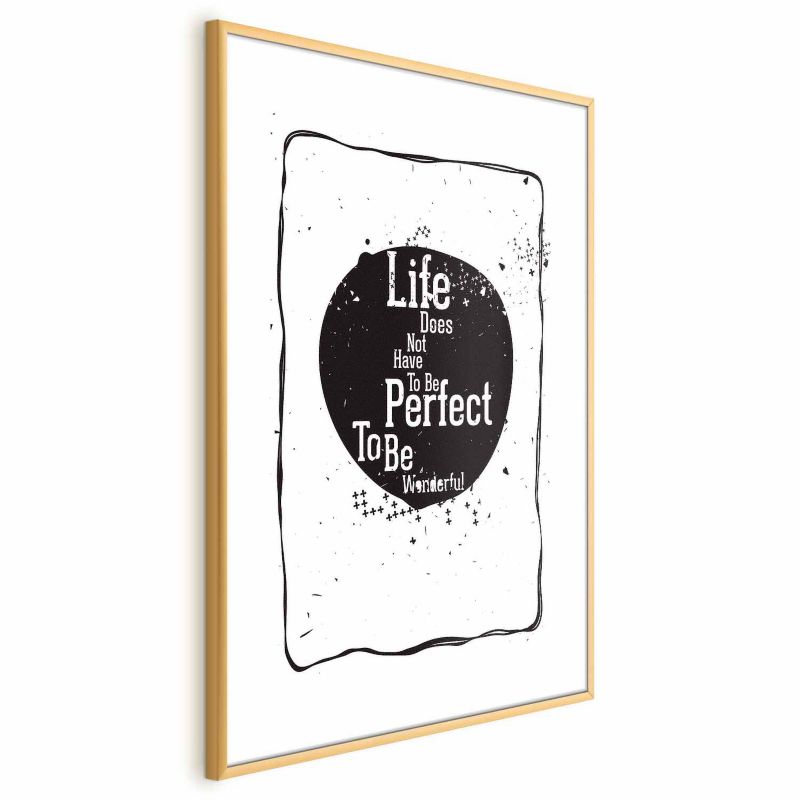 Plakat Artgeist Life 60x90 cm z ramą złotą 1 szt