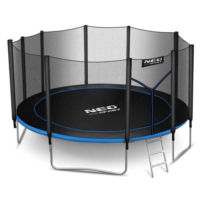 Trampolina ogrodowa Neo-Sport z siatką zewnętrzną 465cm 15ft 1 szt.