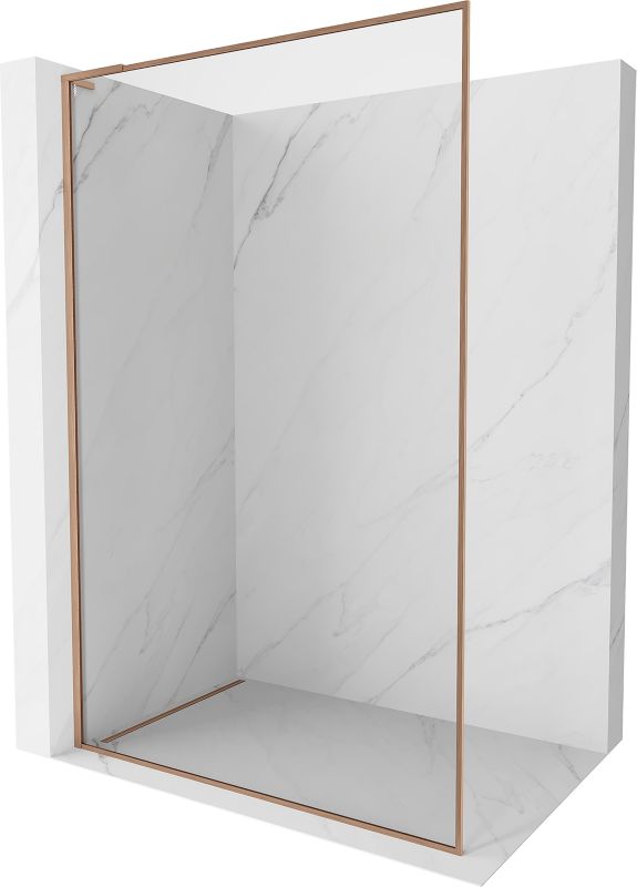 Ścianka prysznicowa walk-in Mexen Kioto-XF L miedź szczotkowana 120 x 202 cm 800-120-174-65-00-XF 1 szt.