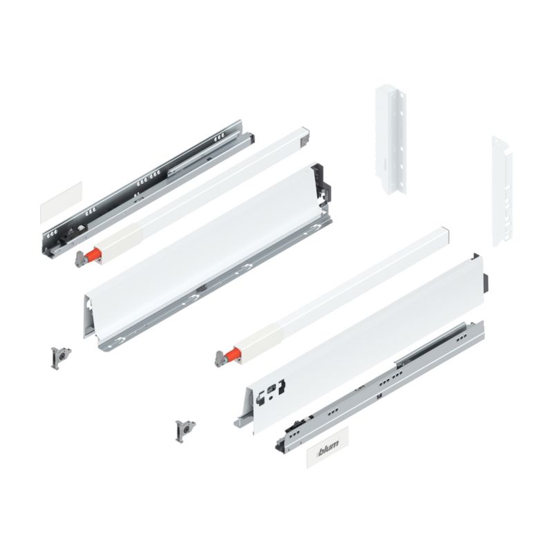 Bok szuflad Blum Antaro 500 mm wysoki biały