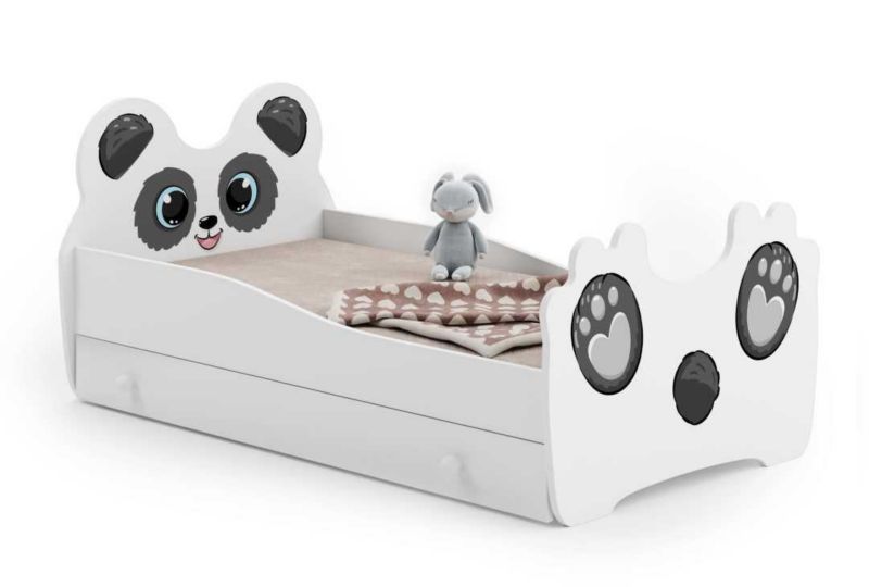 Łożko pojedyncze Kobi Panda 140x70 z szufladą 1 szt.
