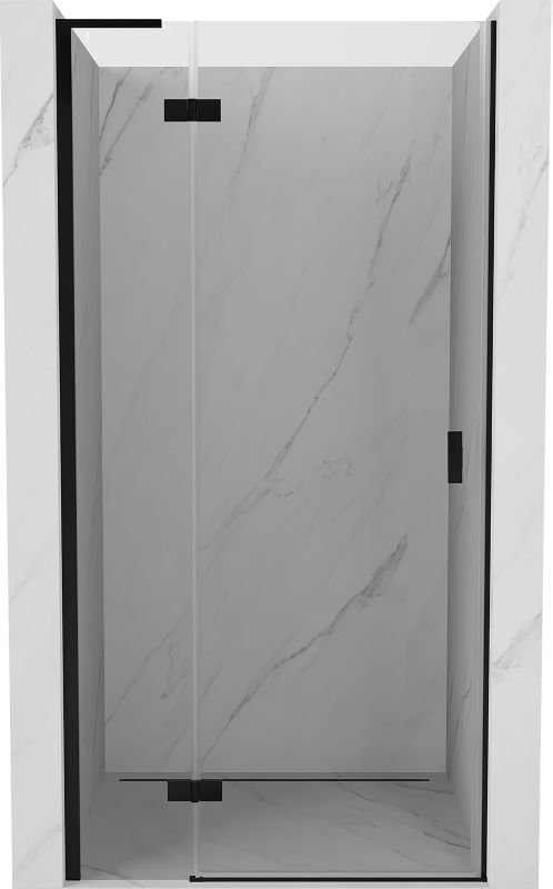 Drzwi prysznicowe uchylne Mexen Mist-H transparent czarny 115 cm 1 szt